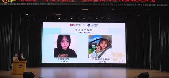 我校yl6776永利集团日语系祝佳妮同学获得“专业组二等奖”